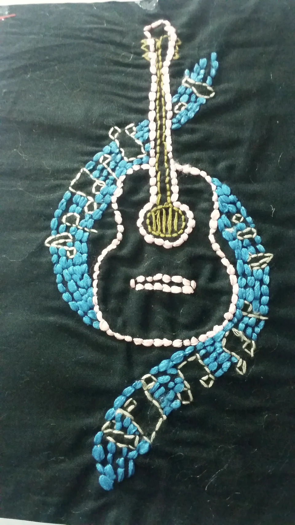 Hand stitching embroidery close-up (conceptual image)