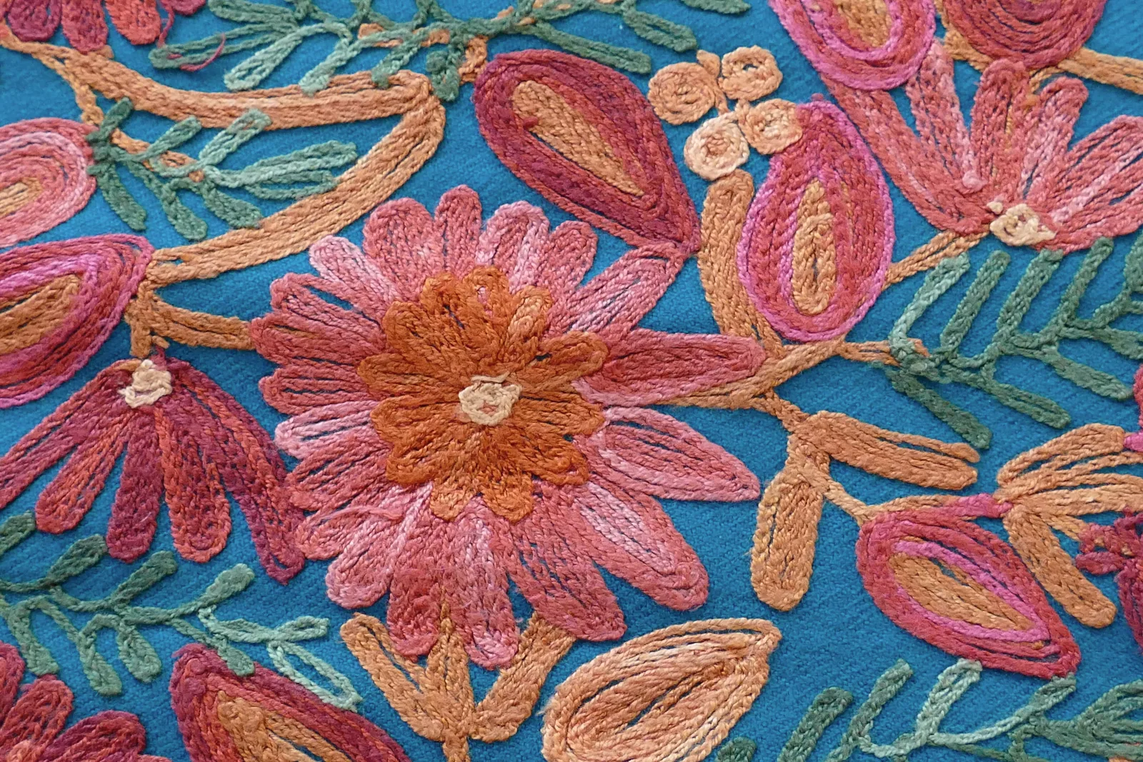 Rang-e-Gul — Embroideried in Rose, folded full view (conceptual image)