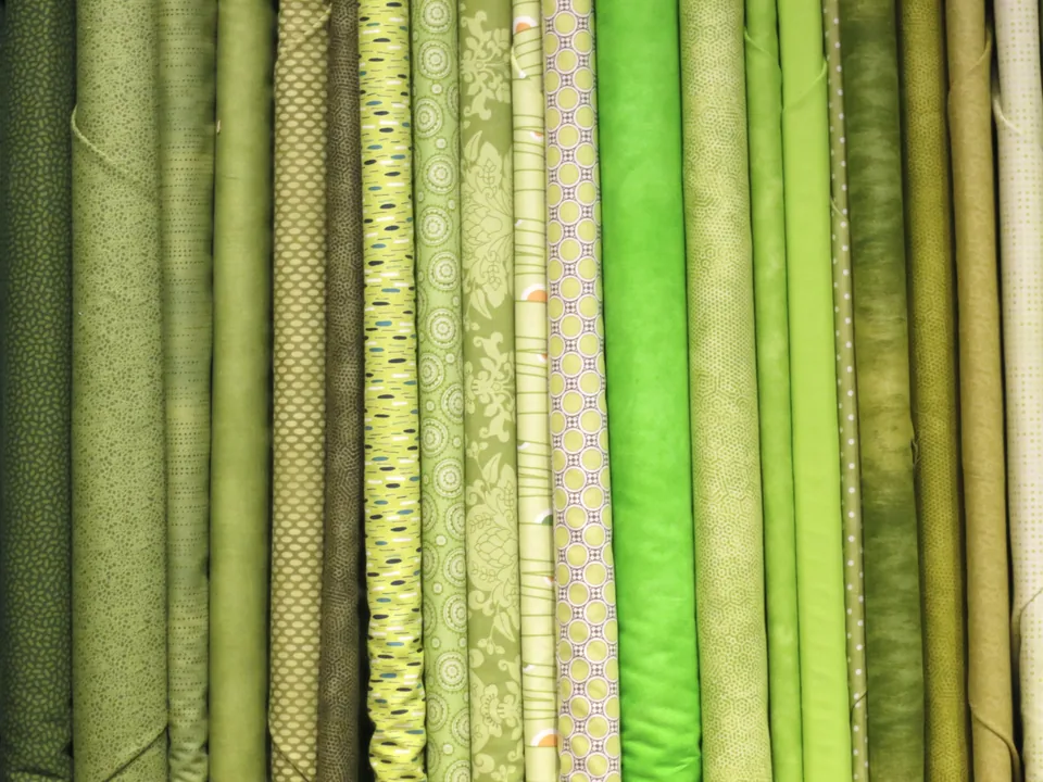 Emerald toned textile, detail 1 (conceptual image)