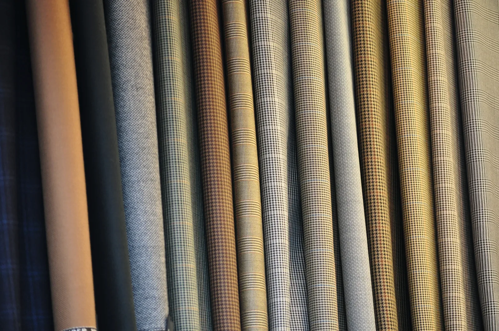 Kashmere Mist — Brushed Wool in Charcoal, folded full view (conceptual image)
